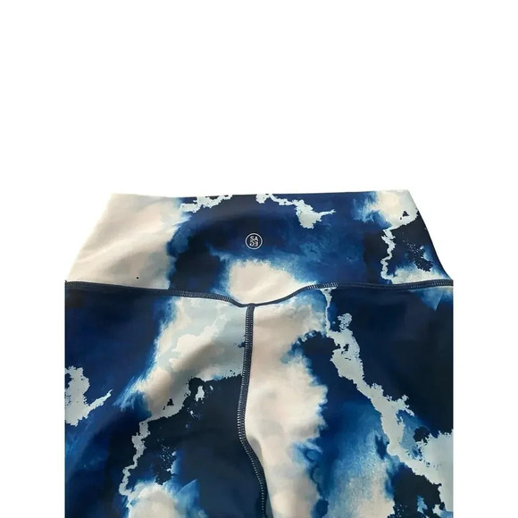 Sage Collective Blue Tie Dye Straight Leg Cropped Legging Size Medium - Picture 7 of 7